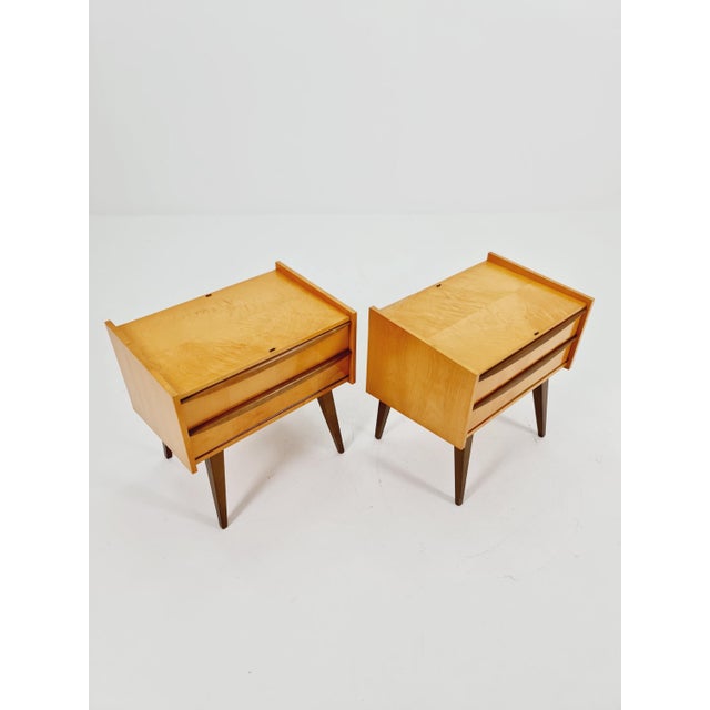 Mid-Century German Nightstands from WK Möbel, 1960s, Set of 2 For Sale - Image 9 of 11