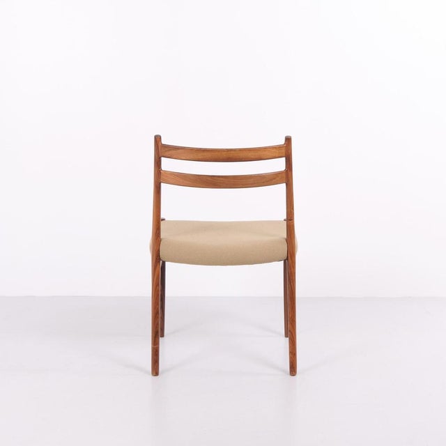 1950s Dining Chairs in Rosewood attributed to Arne Wahl Iversen for Glyngøre Stolefabrik, 1950s, Set of 4 For Sale - Image 5 of 12