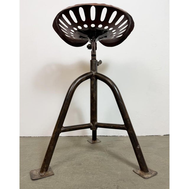 Vintage Industrial Swivel Chair, 1950s For Sale - Image 17 of 18