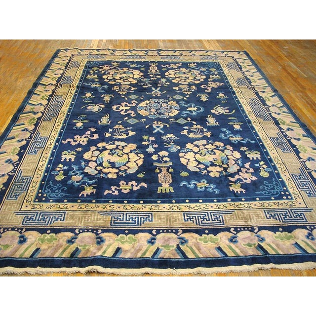 Early 20th Century Chinese Peking Carpet ( 9' x 11'10" - 275 x 360 ) Chinese - Peking The commercial Peking carpet is a...