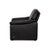 Animal Skin Black Leather Atlanta Armchair from Lauuser For Sale - Image 7 of 9