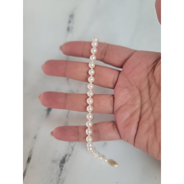 Contemporary Cultured Pearl Tennis Bracelet For Sale - Image 3 of 4