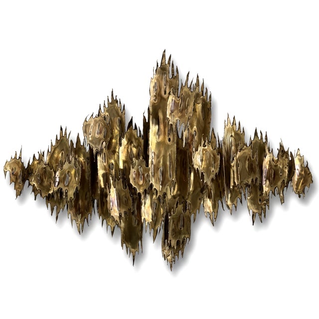 Mid-Century Modern Signed Josef 1973 Monumental Brutalist Torch-Cut Metal Wall Sculpture – 38" Mid-Century Modern Abstract Art For Sale - Image 3 of 11