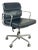 Black Leather Soft Pad Chair by Eames, 1960s For Sale