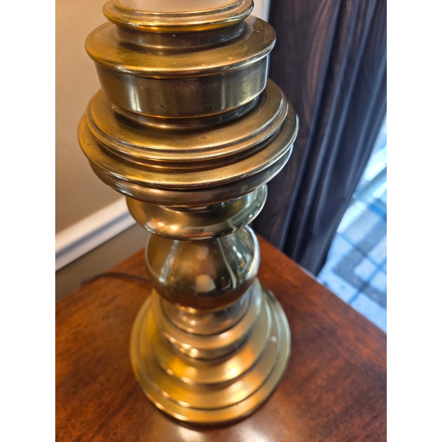 Vintage Mid Century Modern Brass Stiffel Lamps - A Pair For Sale - Image 16 of 16