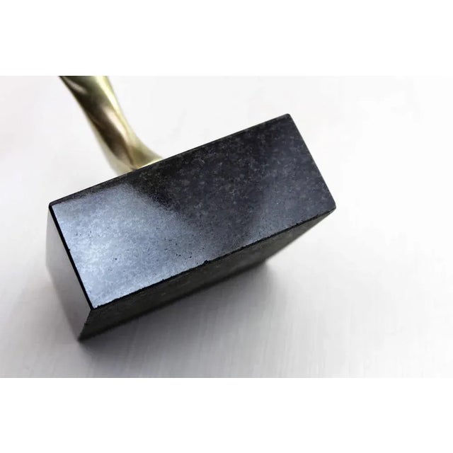 Metal Vintage Brass Sculpture, 1970s For Sale - Image 7 of 13