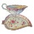 Antique 18th Century Chinese Famille Rose Porcelain Sauce or Gravy Boat & Tobacco Leaf Under Dish For Sale