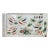Distressed Off White Porcelain Koi Fishes Rectangular Display Plate For Sale