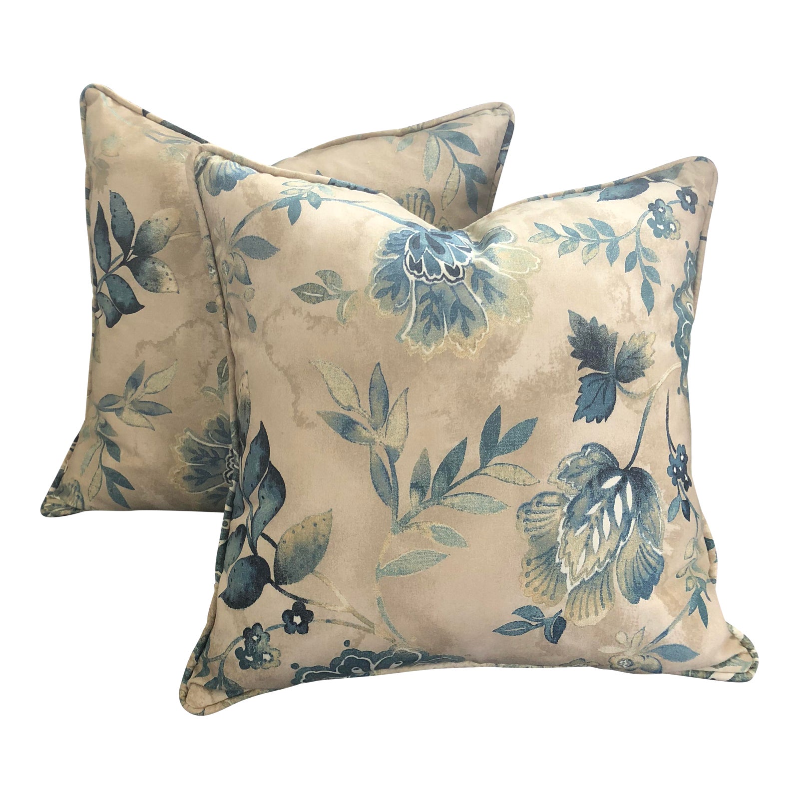 Floral Decorative Pillows A Pair Chairish