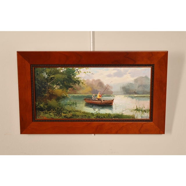 Salvador Caballero Pair of Fishermen Paintings For Sale In Philadelphia - Image 6 of 18