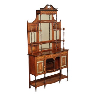 Antique Edwardian Inlaid Rosewood Sideboard For Sale
