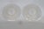Anchor Hocking Anchor Hocking Moonstone Clear Opalescent Hobnail 1940s Plates 2pc Pair 5138b For Sale - Image 4 of 9
