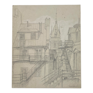 1981 John Bradley European City Drawing