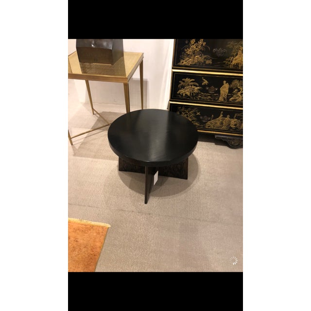 1920s French Art Deco Low Table With Ebonized Top Chairish