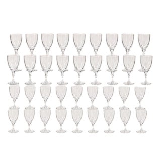 Vintage Orrefors “Carina” 36-Piece Crystal Stemware Service by Ingeborg Lundin, Sweden For Sale
