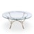 Maison Jansen Mid Century Round Rams Head Glass Top Coffee Table For Sale In Chicago - Image 6 of 7