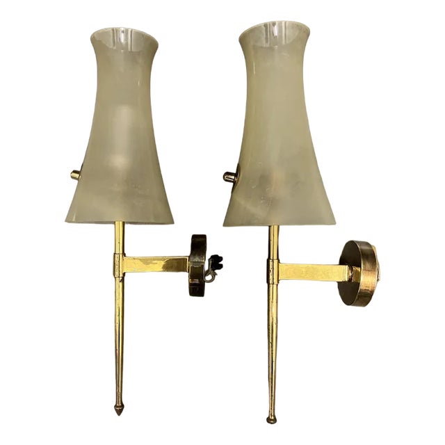Italian Murano Wall Lights, 1950, Set of 2 For Sale