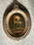 Gothic Vintage Skull Oil Painting in Ornate Frame For Sale - Image 3 of 12