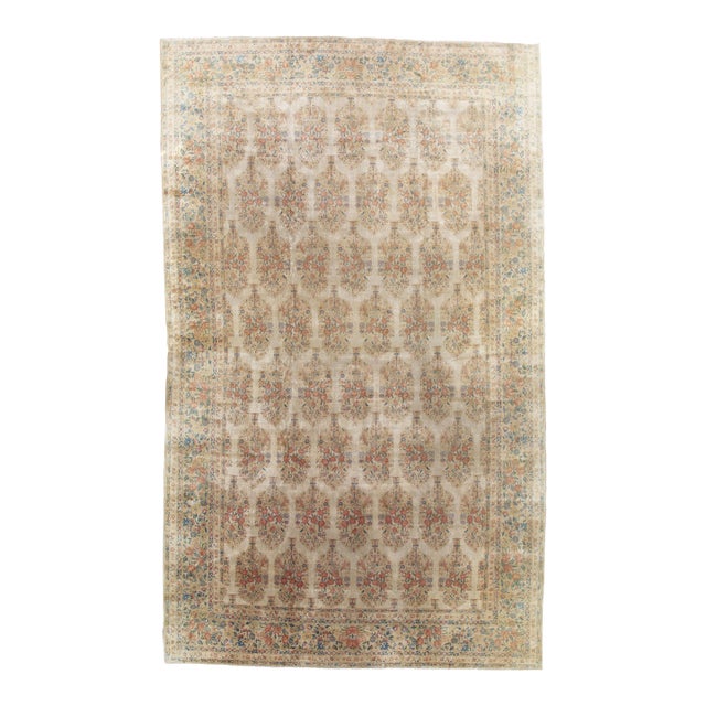 Antique Persian Kerman Carpet For Sale