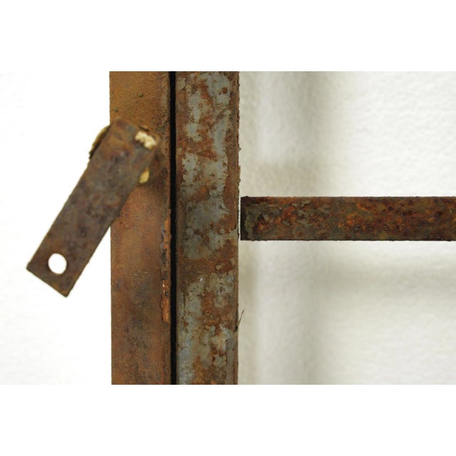 Antique Victorian Curled Wrought Iron Gate For Sale In Los Angeles - Image 6 of 7