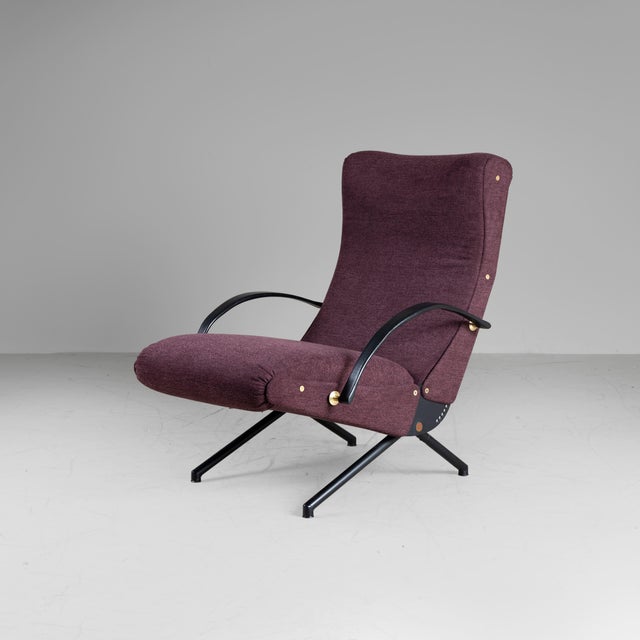 Purple P40 Armchair by Osvaldo Borsani for Tecno, 1955 For Sale - Image 8 of 9