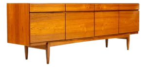 1960s Danish Modern Mid Century Teak Large Credenza Sideboard — Kofod Larsen Model Fa66