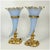 Pair of Antique French Opaline Glass Cornucopia Horn Vases Dore Bronze Mounts For Sale - Image 6 of 8