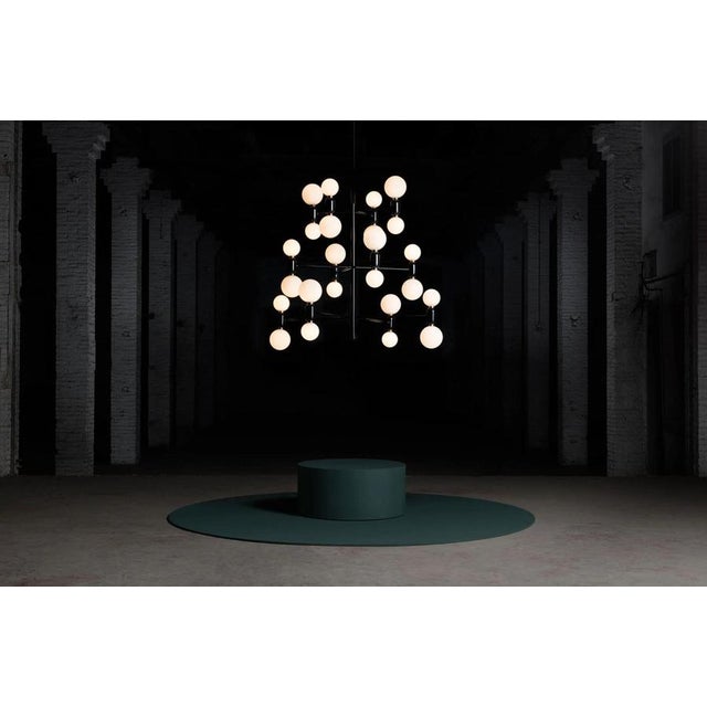 Aballs Chandelier 12 Golden Suspension Lamp by Jaime Hayon for Parachilna For Sale - Image 12 of 13