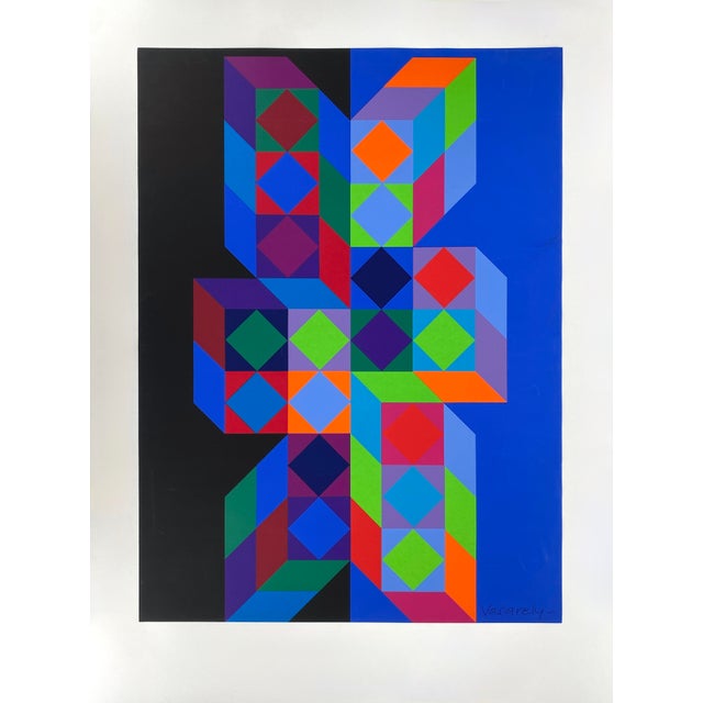 Victor Vasarely, Screen Print Poster for the Munich Olympic Games by Victor Vasarely (19081997), 1972, 1972, Paper For Sale - Image 13 of 13