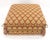 Fancy Sandwich Style Upholstered Pouf Ottoman Hassock Tassels Decorated MINT
