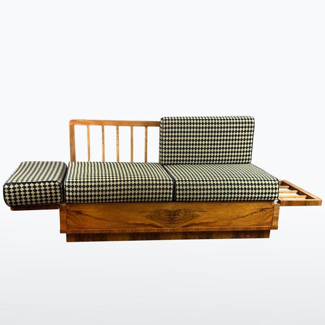 Art Deco Folding Sofa from Fischel, 1930s For Sale - Image 4 of 13