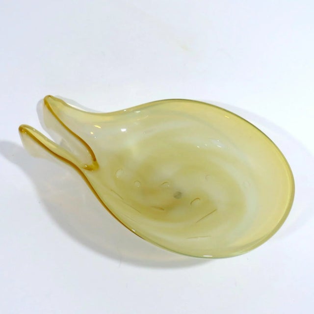 Italian Fratelli Toso Opaline Glass Bowl For Sale - Image 3 of 7