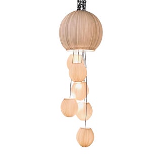 Paper Lantern Suspension Light by Papier À Êtres For Sale