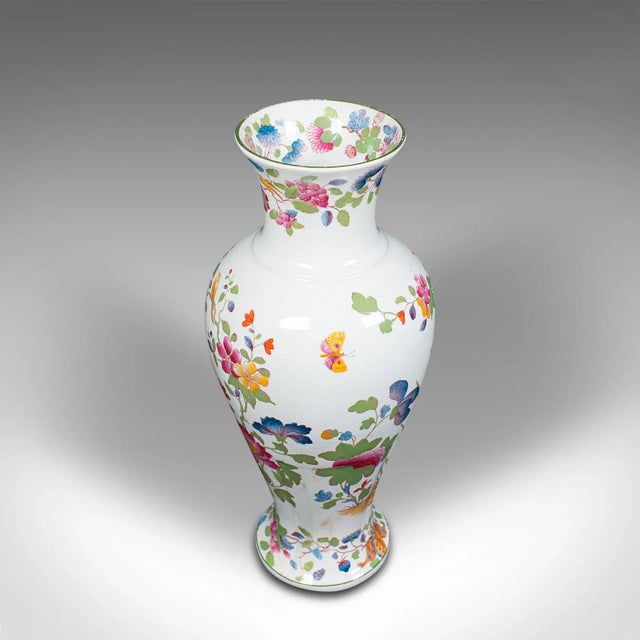 Ceramic 1920s Antique English Ceramic Baluster Posy Vase For Sale - Image 7 of 13