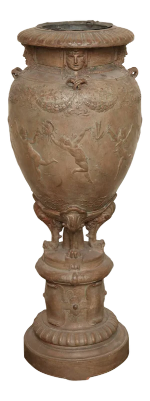 Gustave-Joseph Chéret Terracotta Jardiniere Urn