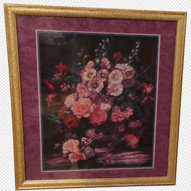 Mid-Century Modern Vintage Floral Art Print by Albert Williams For Sale - Image 3 of 4