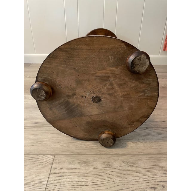 Early 1900s Hand Carved Open Barley Twist Pedestal Stand Display Table For Sale - Image 9 of 12