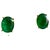 3 Carat Oval Natural Emerald Stud Post Earrings 14 Karat Yellow Gold For Sale - Image 17 of 18