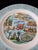 An excellent mint condition vintage original ( guaranteed over 65 years old mid century era collector's porcelain plate )...