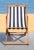 Loren Foldable Sling Chair in Natural & Black & White - a Pair For Sale - Image 10 of 11