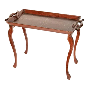 Vintage Anglo-Indian Inlaid Tray Table