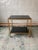Metal Marcelo Iron End Table With Polished Black Granite Shelves For Sale - Image 7 of 9