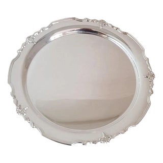 Elizabeth II Sterling Silver Salver from James Dixon & Sons, 1998 For Sale