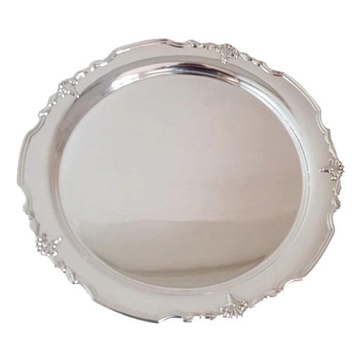 Elizabeth II Sterling Silver Salver from James Dixon & Sons, 1998 For Sale