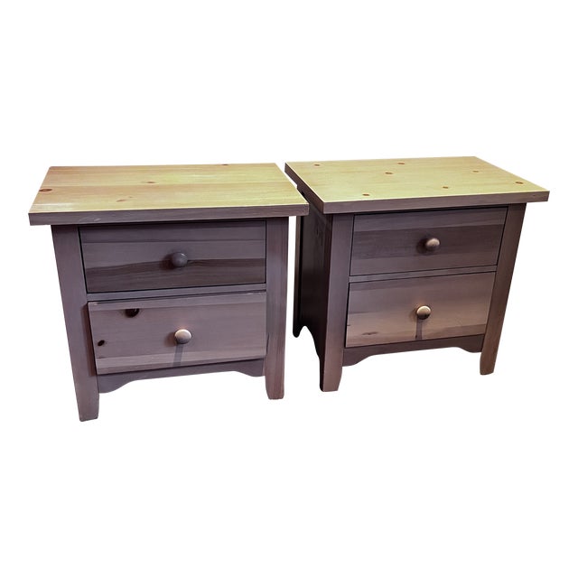 Broyhill Pair TwoDrawer Nightstands Chairish