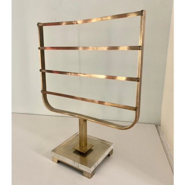 Charles Hollis Jones Brass Jewelry or Scarf Holder For Sale - Image 10 of 13