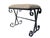 Mid Century Wrought Iron Scrolled Ottoman Footstool For Sale - Image 9 of 16