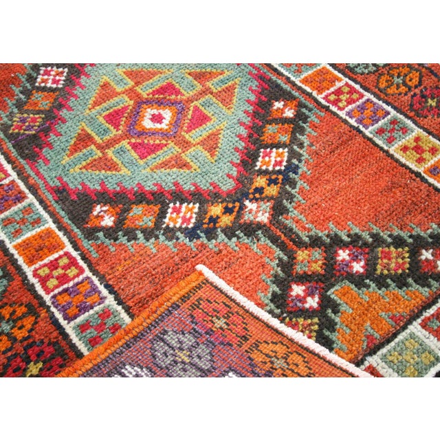 1960s Turkish Oushak Runner For Sale - Image 4 of 6