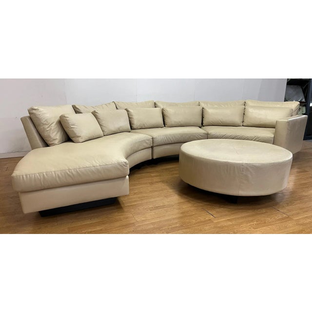 Ransom Culler for Thayer Coggin Clip Half Circle Sectional and Cocktail ...