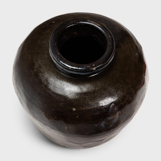 Chinese Glazed Wine Jar, C. 1900 For Sale - Image 4 of 5